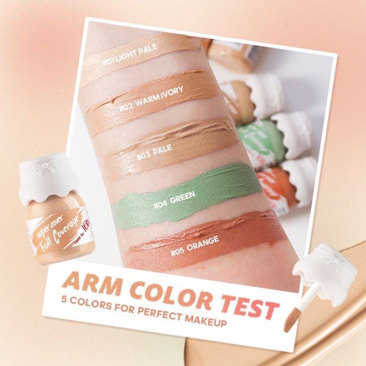 คอนซีลเลอร์แต่งหน้า-กันน้ำ-ติดทนนาน-ปกปิดสูง-ปกปิดรอยแตกต่างกัน-5-สี