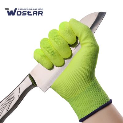 【CW】 Cut Resistant Gloves Anti-static HPPE Level 5 EN388 Safety Abrasion Gardening