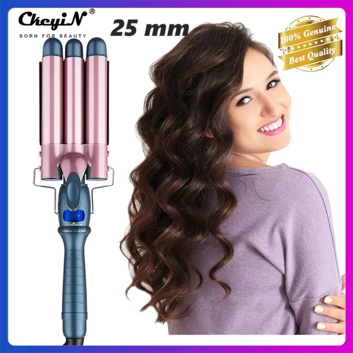 Ckeyin 3 Barrel Curling Iron Wand Fast Heating Hair Curler Hair Styling  Tool with LCD Display, 19mm / 25 mm / 32mm HS020 | Lazada PH