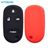 lujie Silicone Car Key Case Smart Remote Control Fob Cover Skin For Honda Civic City Jazz Brio BRV Accord CRV Mobilio HRV Odyssey 2008