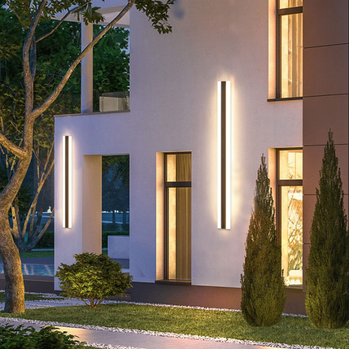 outdoor-wall-lamp-long-strip-garden-courtyard-courtyard-door-post-waterproof-110v-220v-led-indoor-bedroom-headboard-wall-lights