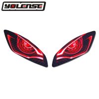 Motorcycle 3D Front Fairing Headlight Stickers Guard Head Light Protection Sticker For YAMAHA YZF-R6 YZFR6 YZF R6 2006-2016