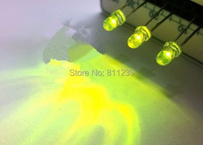 1000pcs 3mm Yellow Green LED light emitting diode / F3 LED Yellow Green Colour Electrical Circuitry Parts