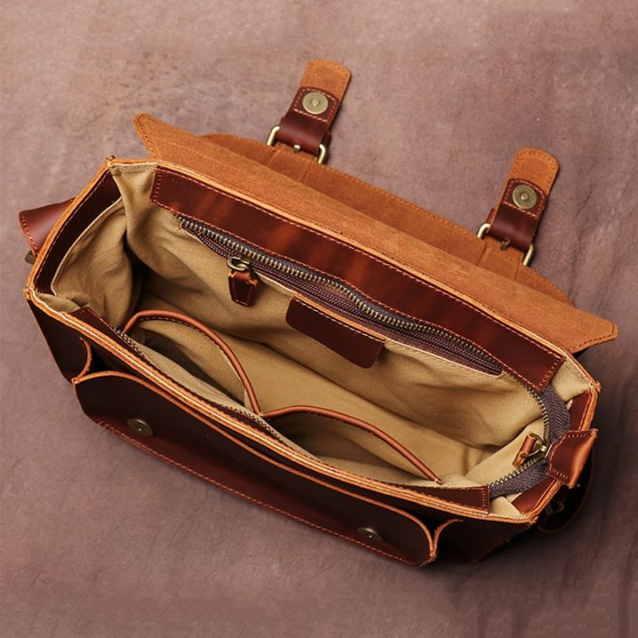 กระเป๋าถือวินเทจหนังแท้สำหรับสะพายพาดลำตัวผู้ชายกระเป๋าถือ-tali-bahu-กระเป๋าสไตล์มหาลัยกระเป๋าเอกสารผู้ชาย