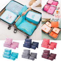 【LZ】▪♟  Peças Conjunto Saco De Armazenamento de Roupas Viagem organizadores сумка 6 женская Wardrobe Tidy Organizador Mala Bolsa Saco Organizador da Viagem