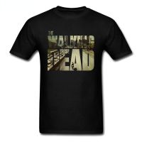 The Walking Dead Movie Tshirt Mans Teeshirt Customized Boyfriends Cool Black For Men