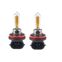 [HOT QQZIWWUJJWG 104] 2Pcs High Power 55W ไฟหน้ารถหลอดฮาโลเจน H11 55W 12V 2300K Gold สีเหลืองฮาโลเจนหมอกไฟ H11 55W รถแหล่งกำเนิดแสง