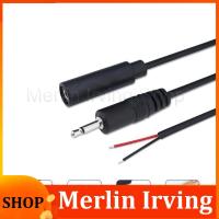 Merlin Irving Shop 25cm 2pin 2.5mm 3.5mm Mono Audio Male Female Connector Cable 2 Wire Plug Extension Wire DIY Repairs Cable Charger