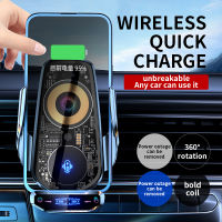 ที่ชาร์จแบบไร้สายในรถยนต์สำหรับ 14 Pro Max 13 12 Fast Wireless Car Charger สำหรับ Samsung Xiaomi Infrared Induction Fast Charging