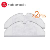 2ชิ้นเหมาะสำหรับ Xiaomi Roborock หุ่นยนต์ S50 S51ชุดอะไหล่เครื่องดูดฝุ่นชุดไม้ถูพื้นผ้าไม้ม็อบทำความสะอาด2แห้งเปียก