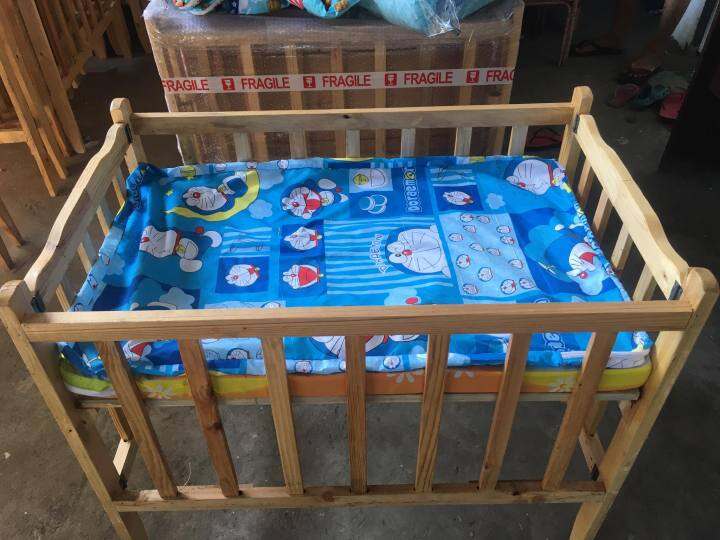 Adjustable crib with uratex foam Lazada PH