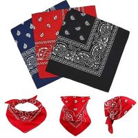 【CC】₪✟▬  Fashion Bandana Scarf Hip Hop Hiking Headscarf Wrist Kerchief Cashew Print Hair Accessories Sport band