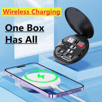 30W Wireless Charger Pad Multi-Function Universal Smart Adapter Card Storage Fast Charging Sation For Samsung Xiaomi