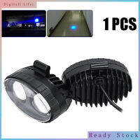 ไฟไฟนิรภัยของรถยก LED 10W ความสว่างสูงสีฟ้าเตือนคนเดินเท้า DC12-80V ไฟเฉพาะจุดสากล