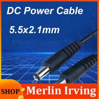 Merlin Irving Shop DC 12V 3A Power Extension Cords Power Cable Plug Adapter 5.5mmx2.1mm Male to Male CCTV Connector Wire