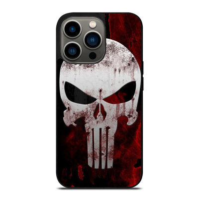 The Punisher Skull Phone Case for iPhone 14 Pro Max / iPhone 13 Pro Max / iPhone 12 Pro Max / XS Max / Samsung Galaxy Note 10 Plus / S22 Ultra / S21 Plus Anti-fall Protective Case Cover 192
