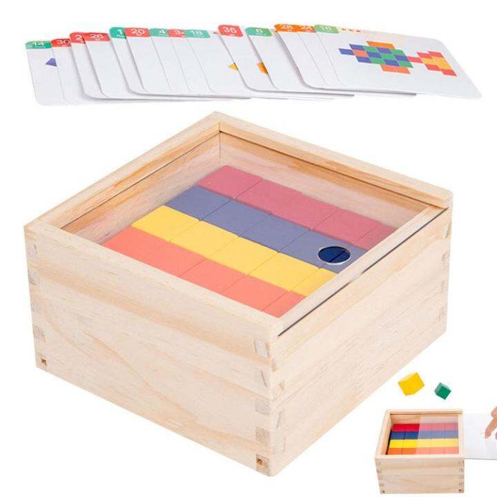 counting-blocks-50pcs-manipulatives-counting-cubes-square-blocks-for-craft-projects-and-math-games-with-wooden-box-and-colorful-cards-for-homeschooling-efficient