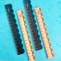 ❣▣ 1pcs/lot NEW Vintage Lace Design Wood Ruler Bookmark 15CM Straight Ruler Children Papelaria Criativa