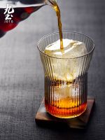 ♝ Japanese-style glass cup womens drinking water household transparent creative coffee wine juice drink tea