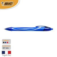 BIC บิ๊ก ปากกา Gel-ocity Fullgrip ปากกาเจล เเบบกด หมึกน้ำเงิน หัวปากกา 0.7 mm. จำนวน 1 ด้าม