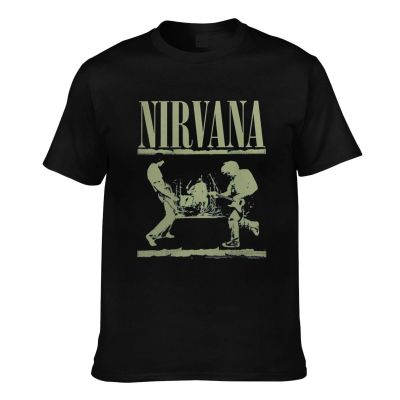 Novelty Tshirt Nirvana Stage Blue Graphics Printed Tshirts