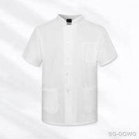 【CW】✟☸  Collar Chef Uniforms with Breasted Design Pockets Ideal for Restaurant Bakery Waiter