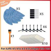 Vacuum robot cleaner Parts side brush Primary dust Filter mop Hepa Filter for ilife v5 v5s V3 V3s v5pro V50 V55 x5 v5s pro (hot sell)Barry Marcus