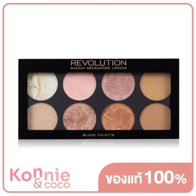 Makeup Revolution Ultra Professional Blush Palette #Golden Sugar 13g เมคอัพ รีโวลูชั่น พาเลทบลัชออน 8 สีสวย