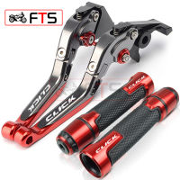 For Honda Click 125i 150i Motorcycle CNC Adjustable Foldable Extendable Brakes Clutch Levers Handle Grips Handlebar