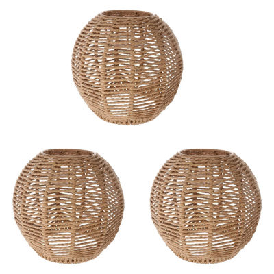 Home Lighting Rattan Lamp Cover Handmade Woven Chandelier Retro Lampshade Homestay Lampshade Decorative Chandelier