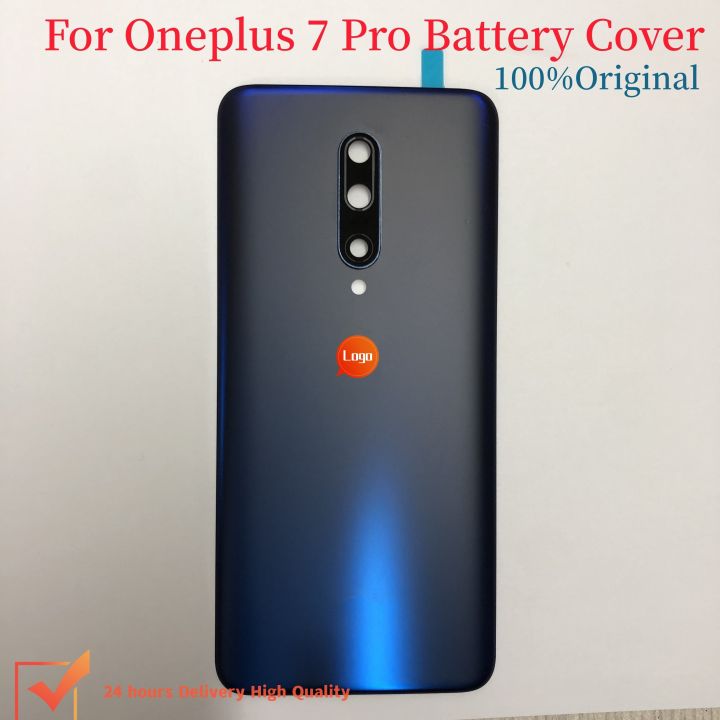 กระจกต้นฉบับฝาหลังฝาหลังปิดโทรศัพท์-one-plus-7-pro-ฝาครอบด้านหลังสำหรับ-oneplus-7-pro-เคสแบตเตอรี่สำรองประตูหลัง