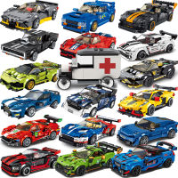 Speed Champions F1 Racing Sports Vehiclea Technique Cara Supercar Building Blocks Set Kit Bricks Classic MOC Model Toys For Kids