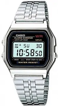 Casio W-219HC-8B Illuminator White Resin Digital Alarm Casual Sporty Men's  Watch