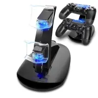 1 Pcs Controller Charger Stand With Led Indicator Dual Usb Charging Docking Station Compatible For PS4 Pro/PS4 Dropshipping