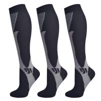 【YD】 3 Pairs Brothock Compression Socks for   Men 20-30 mmHg Athletic Nursing Stockings Sport