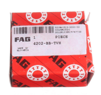 4202 BB-TVH  ( 15 x 35 x 14 mm. ) FAG Double Row Ball Bearing เม็ดกลม สัมผัสเชิงมุม สองแถว รังโพลี ไม่ฝา= 1 ตลับ