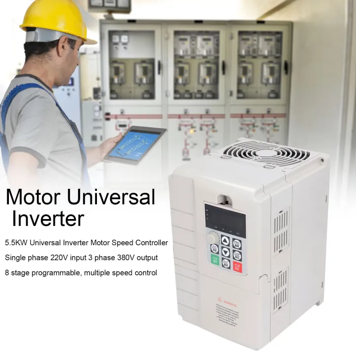 Frequency Converter 5 5kw Universal Motor Inverter Single Phase 220v Input 3 Phase 380v Output