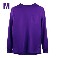 Telecorsa เสื้อยืดคนงานแขนยาว สีม่วง เสื้อยืดแขนยาวชาย สีม่วง รุ่น Purple-long-sleeve-shirt-farmer-worker-00i-Joe