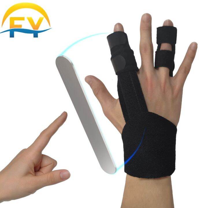 FY Adjustable Finger Support Brace Finger Fractures Splint Trigger Finger Straighten Broken Bent