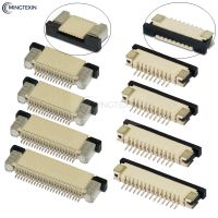 10pcs FPC Connector 0.5mm/1.0mm Pitch Drawer type Upper/ Bottom contact Type Socket FFC Flat Cable Socket 4P 5P 6P 8P 10P-60Pin Wires  Leads Adapters