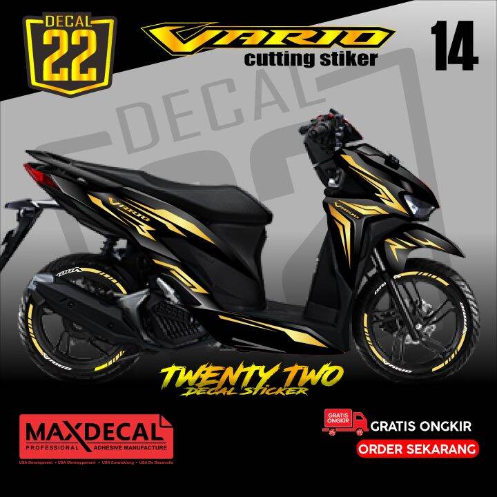 Cutting Sticker Vario Aksesoris Motor Stiker Honda Vario New Schotlite Cutting