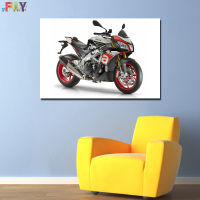 FAY-Aprilia RSV4 RF โปสเตอร์พิมพ์ผ้าใบรถจักรยานยนต์กล้ามเนื้อภาพฝาผนังผ้าใบวาดภาพห้องนั่งเล่นรูปภาพศิลปะ0725E2