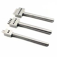 3pcs/set 2/4/6 circular Prong Leather Die-steel Chisel French Style Pricking Iron Sharp Leather Punching Tool-4/5/6/8mm