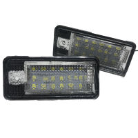 แผ่นเรืองแสงป้ายทะเบียน LED รถยนต์ทนทาน2ชิ้นสำหรับ Audi A3/A4/A6/A8/Q7/RS4/RS6