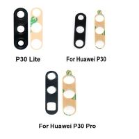 1ชิ้นต้นฉบับใหม่เหมาะสำหรับ Huawei P30 PRO Lite กล้องด้านหลังกระจกที่มีกาวสติ๊กเกอร์กาว