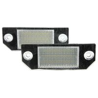 ไฟหมายเลขป้ายทะเบียนรถ LED 24ดวงสำหรับรถยนต์2ชิ้นสำหรับฟอร์ดโฟกัส2 C-Max ฟอร์ดโฟกัส MK2 2003 H2019