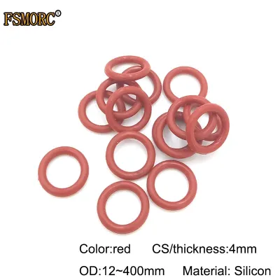 Silicon Seals Gaskets Silicon O-rings - Red Silicon O-rings Od12mm 400mm 4mm - Aliexpress