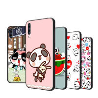 Black เคสโทรศัพท์ Compatible หรับ Xiaomi Redmi Note 9T 11I 12 11 10C 10S 10 11T Pro Max ปก SC-39 Cute panda