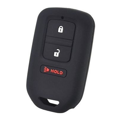 dfthrghd For Honda Passport Pilot Accord Civic City Insight Odyssey Remote Silicone Car Key Fob Chain Shell Holder Cover Case 3 Button