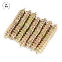 20Pcs/set 5x30mm Dowel Screw Woodworking Furniture Connector Double Ended Screw iron self tapping screw tornillos